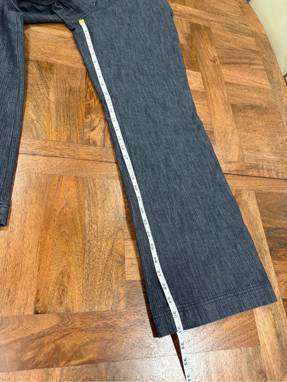 Talbots Navy Dark Wash and Herringbone Slightly Flared Dress Jeans Sz - Picture 11 of 11